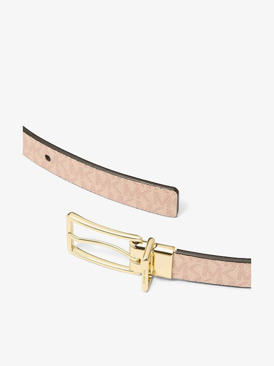 Leather Women's Belt Pink