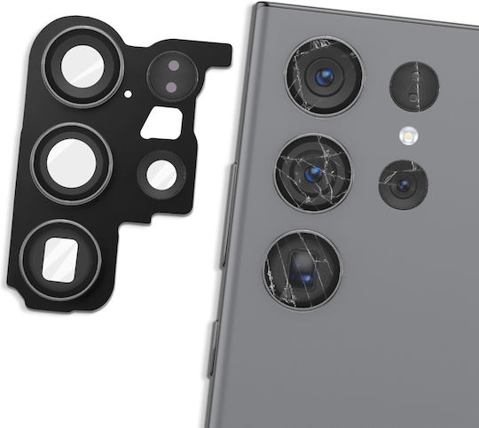 Clappio Ersatzlinse Rückkamera Galaxy S23 Ultra Gehäuse Grau