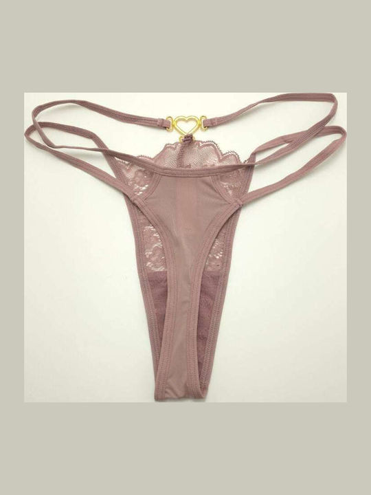Γυναικείο String με Δαντέλα Σάπιο Μήλο