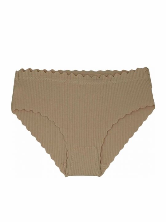 Βαμβακερά Γυναικεία Slip MultiPack χωρίς Ραφές Γκρι