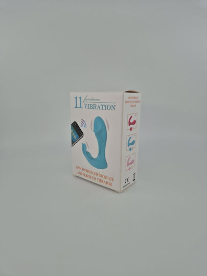 STD Plug Anal Cu Funcție Fără Fir Și Vibrație Albastru