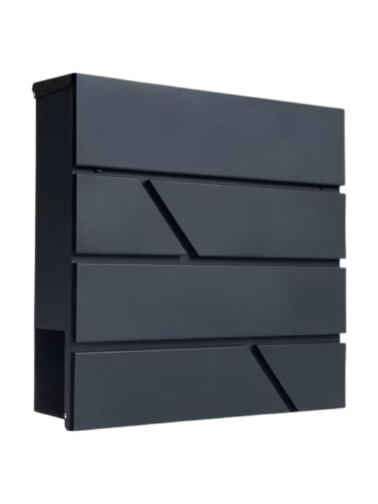 Lean Toys Пощенска Кутия За Открито Inox В Сив Цвят 37x37x11см