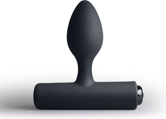 Rocks Off Slim Anal Plug with Vibration Black
