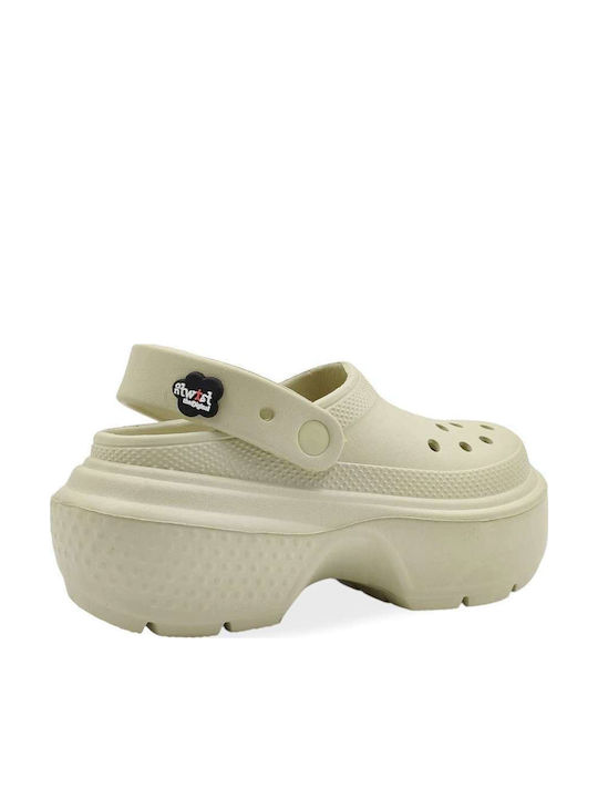 Twist Damen Anatomische Holzschuhe Grüne