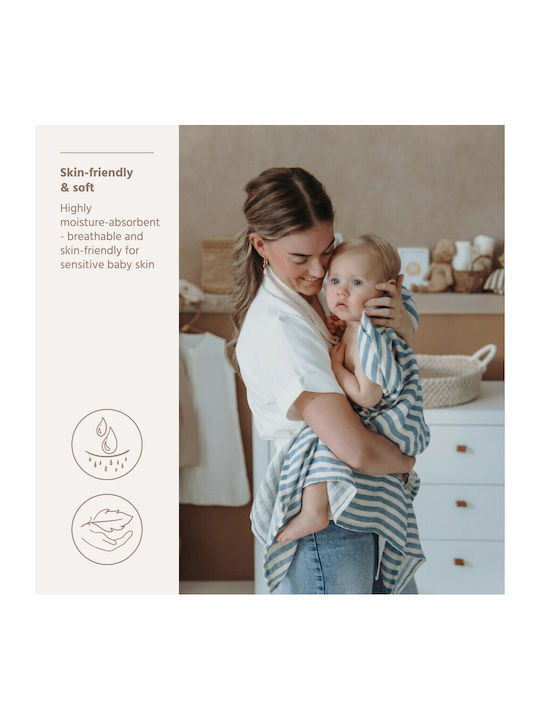 Meyco Muslin Swaddle Blankets Multicolour 120x120cm 2 Pieces