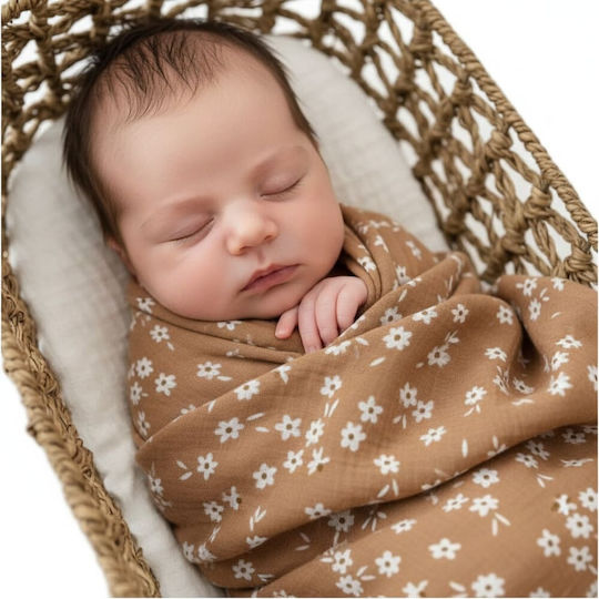 Queen Mother Muslin Brown Burp Cloth 110x120cm
