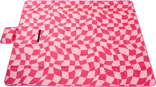 Picknick- und Strandmatte 150x180cm Wasserdichte PVC Basis Rosa