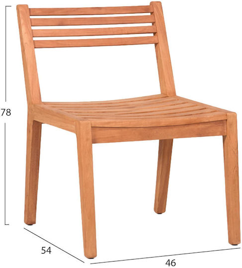 Scaun de Exterior din Lemn Pavel Natural 46x54x78cm Scaun de Exterior din Lemn Pavel Natural 46x54x78cm