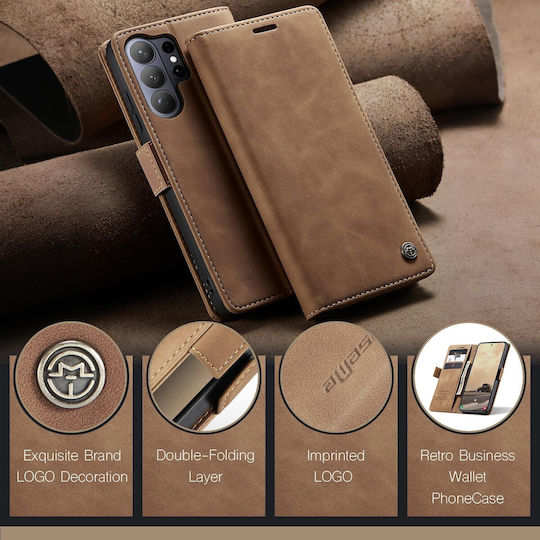 Caseme 013 Samsung Galaxy S26 Ultra 5g Retro Leather Book Case Brown