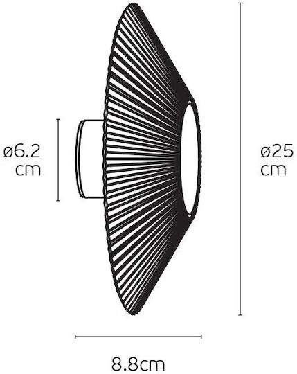 VK Lighting LED Θερμό Λευκό Σποτ σε Μαύρο Χρώμα