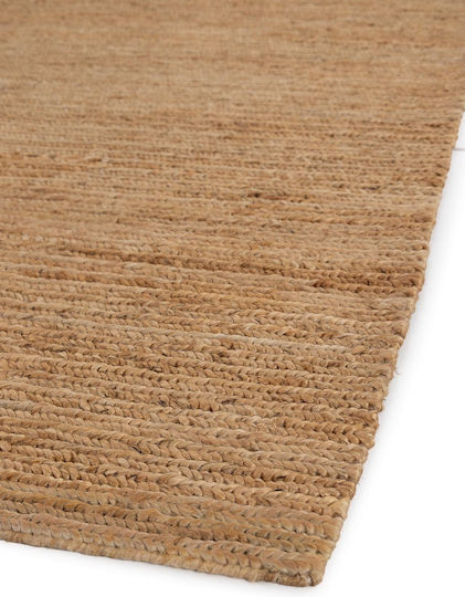 Royal Carpet Wohnzimmer Teppich Handgefertigt Sommer aus Jute 200x250cm Natur
