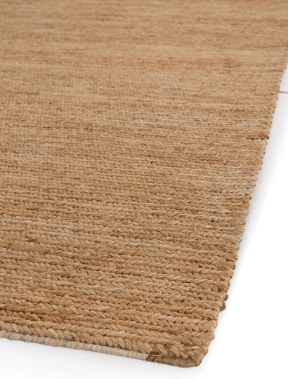 Royal Carpet Wohnzimmer Teppich Handgefertigt Sommer aus Jute 160x230cm Natur