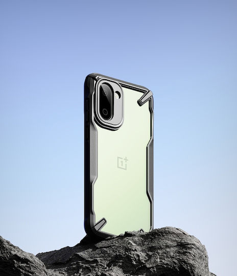 Ringke Fusion X Bumper Σιλικόνης / Πλαστικό με Λουράκι Μαύρο (OnePlus 15R)