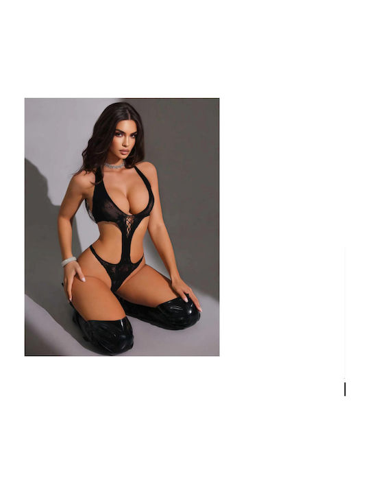 Aph Black Cut-out Teddy Lingerie Bodysuit Black Bodysuit Lingerie Cut-out Design Ww7259