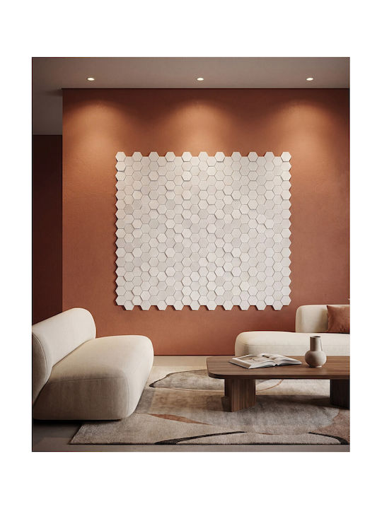 VK Lighting Metallic Recessed Spot with Built-in LED and Warm White Light White 8.4x8.4cm