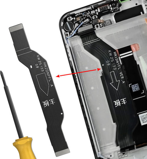 Clappio Replacement Flex Cable Motherboard Compatible Honor 400 Black