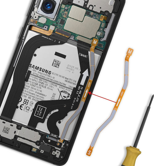 Clappio Frc Motherboard To Charging Connector Flex Cable Galaxy S25 Edge Grey