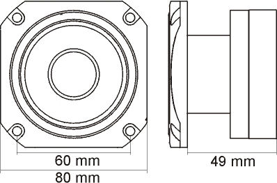 Alista Home Auto-Audio-Hochtöner Rund 105dB