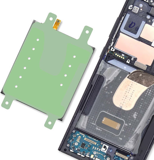 Clappio Replacement Adhesive Battery Mounting Galaxy S23 Ultra Green