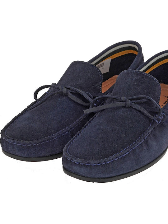 Suede Ανδρικά Boat Shoes σε Μπλε Χρώμα