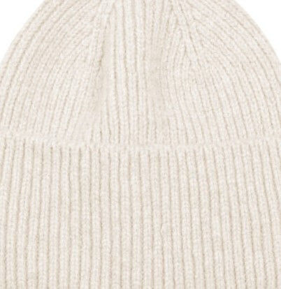 Beanie Căciulă Pentru Femei Tricotată În Culoare Ecru