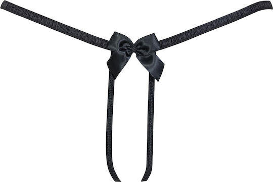 Μαύρο G-string Πέρλες