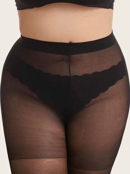 Women's Pantyhose 20 Den with Stitch Black