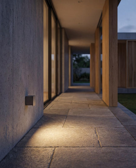 VK Lighting Wandmontiertes Außenbeleuchtung LED IP65 3W mit Warmweißem Licht