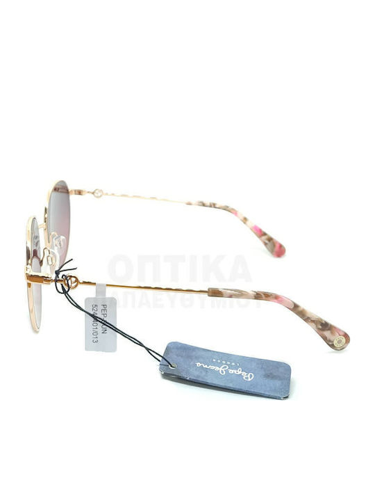 Pepe Jeans Pj5248 Women's Sunglasses with Gold Frame and Purple Lens PJ5248-401
