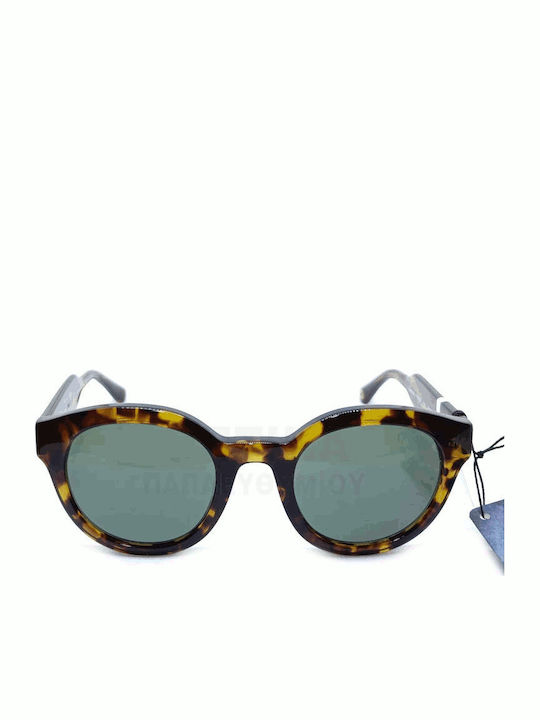 Pepe Jeans Pj7497 Γυναικεία Γυαλιά Ηλίου με Καφέ Σκελετό και Πράσινο Φακό PJ7497-119