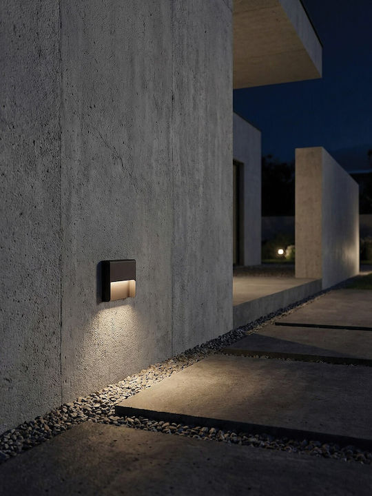 VK Lighting Iluminat Exterior Montat Pe Perete Led Încorporat IP65 3W Cu Alb Cald