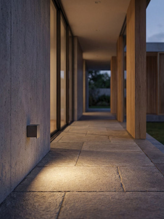 VK Lighting Επιτοίχιο Εξωτερικό Φωτιστικό LED IP65 3W με Θερμό Λευκό Φως