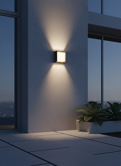 VK Lighting VK Lighting Wandmontierte Außenbeleuchtung LED IP65 9W mit Warmweißem Licht 8.5x9x10cm