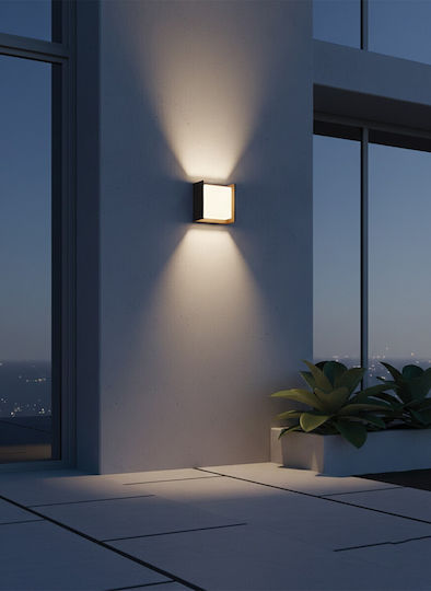 VK Lighting Wandmontiertes Außenbeleuchtung LED IP65 9W mit Warmweißem Licht