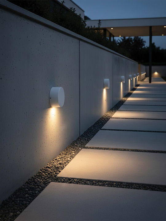 VK Lighting W W Wandmontiertes Außenbeleuchtung LED IP54 3W mit Warmweißem Licht