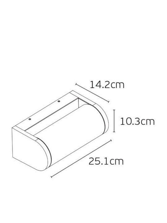 VK Lighting Wasserdichte Deckenleuchte LED 12W 3000K VK Lighting Wasserdichte Deckenleuchte LED 12W 3000K