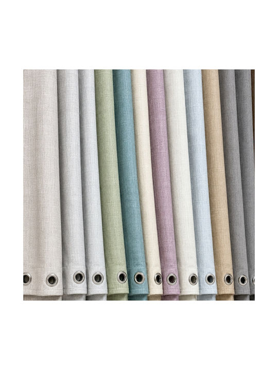 My Home Luxury Vorhang mit Bleistiftfalten Lila 280x270cm