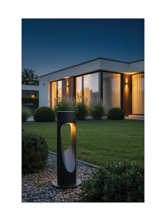 VK Lighting LED Outdoor Floor Lamp 6W with Warm White Light IP65 Gray