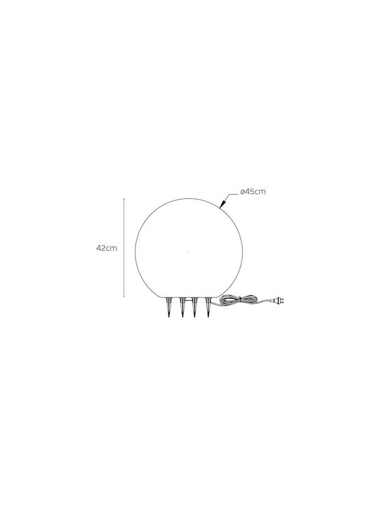 VK Lighting Außenstehlampe Für Außenbereich 1128W IP65 Für Lampenbirnensockel Weiß VK Lighting Außenstehlampe Für Außenbereich 1128W IP65 Für Lampenbirnensockel Weiß