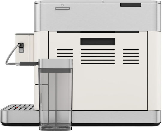 Kitchenaid Kf8 Αυτόματη Μηχανή Espresso 1450W Πίεσης 15bar για Cappuccino με Μύλο Άλεσης Porcelain White 5KES8558BPL
