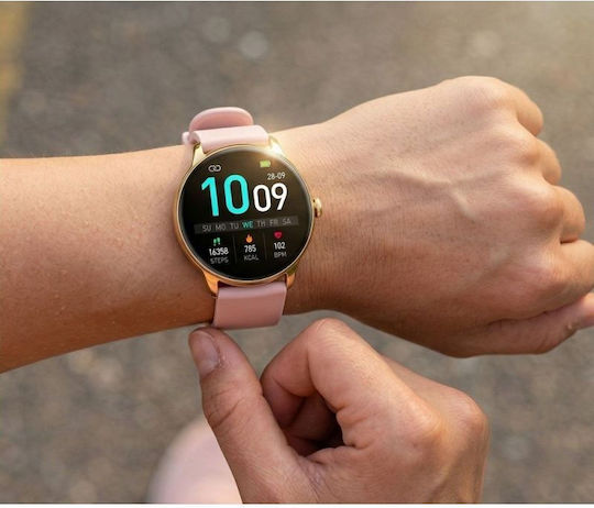 Gravity GT31-1 42mm Smartwatch with Heart Rate Monitor (Golden)