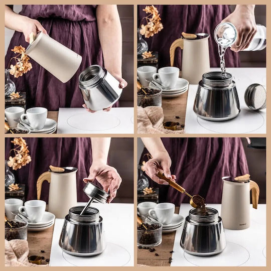 Klausberg Ηλεκτρικό Μπρίκι Espresso Inox Ασημί