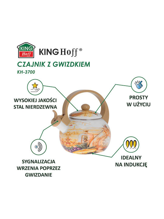 KING Hoff Βραστήρας Εμαγιέ Γκρι 2000ml