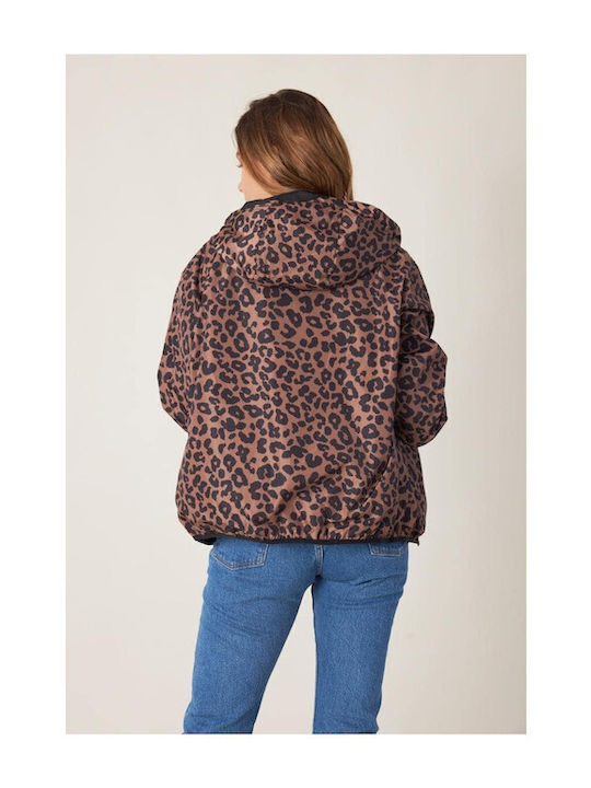 Women's Parka Jacket Double Sided for Winter Camel