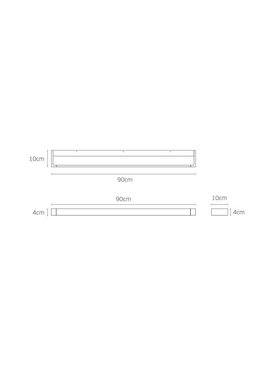 VK Lighting Wall Lamp LED White 90cm VK Lighting Wall Lamp LED White 90cm