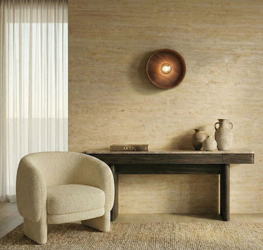 VK Lighting Wall Lamp with E27 Lamp Bulb Base Brown 40cm