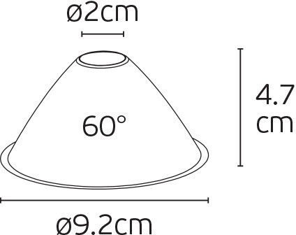 VK Lighting Ανταλλακτικός Ανταυγαστήρας για Φωτιστικά Ασημί 64174-298128
