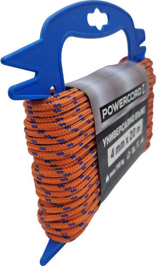 Powercord Breites Seilhalter 4 Mm 20 M Orange