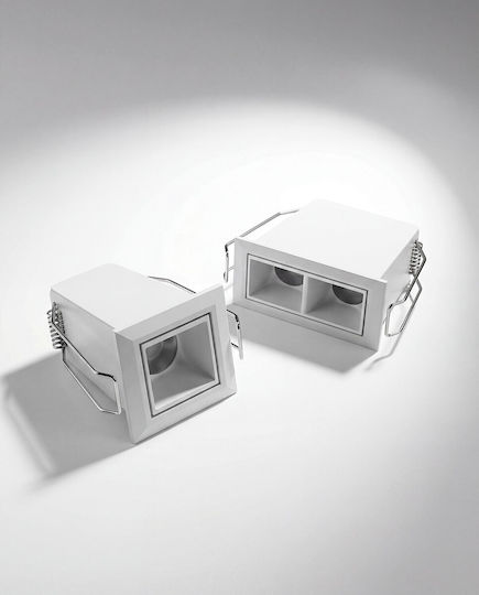 VK Lighting LED Γραμμικό Χωνευτό Φωτιστικό Οροφής 2W Θερμό Λευκό IP20 με Ρυθμιζόμενη Ένταση Μ4.9xΒ4.5xΥ4.5εκ.
