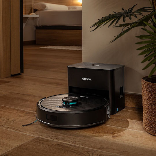 Cecotec Conga Y50 Roboter-Staubsauger mit Laser-Kartierung und Saugkraft 5000Pa Schwarze